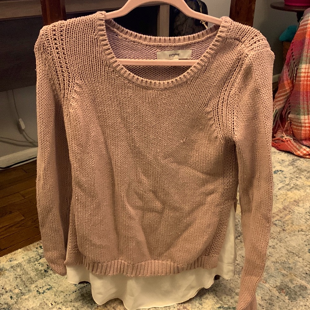 Well loved layered sweater